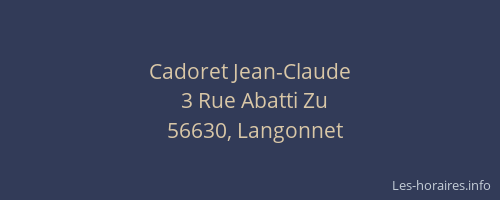 Cadoret Jean-Claude