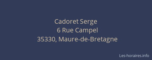 Cadoret Serge