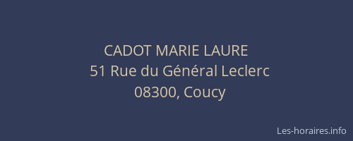 CADOT MARIE LAURE