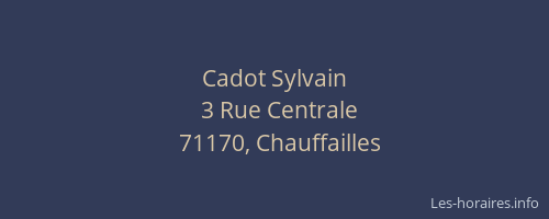 Cadot Sylvain