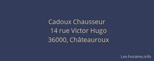 Cadoux Chausseur
