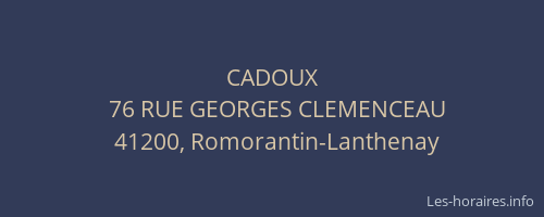 CADOUX