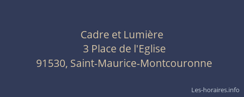 Cadre et Lumière