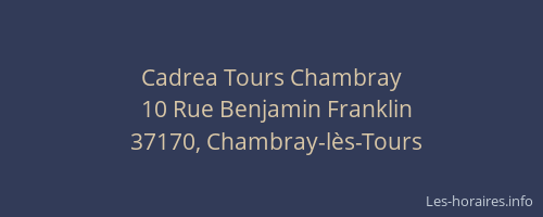 Cadrea Tours Chambray