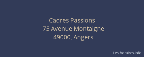 Cadres Passions