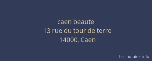 caen beaute