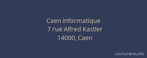 Caen informatique