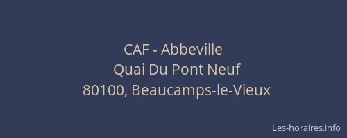 CAF - Abbeville