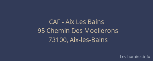 CAF - Aix Les Bains