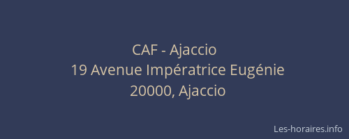CAF - Ajaccio