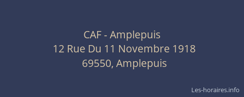 CAF - Amplepuis