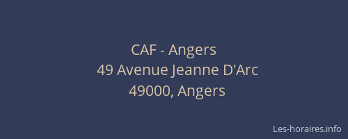 CAF - Angers