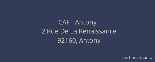 CAF - Antony