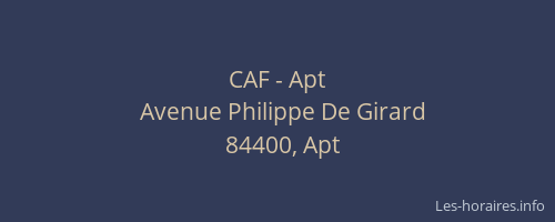 CAF - Apt