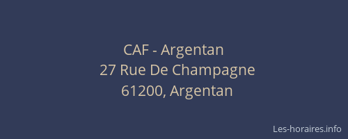 CAF - Argentan
