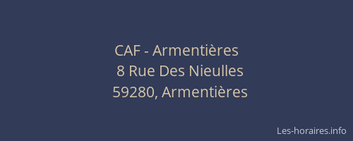 CAF - Armentières