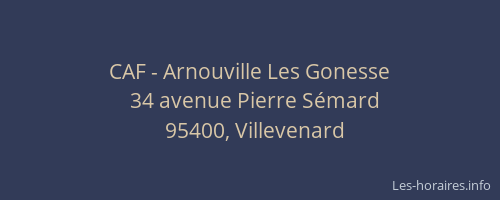 CAF - Arnouville Les Gonesse