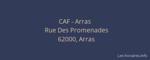 CAF - Arras