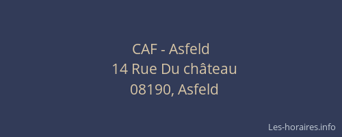 CAF - Asfeld