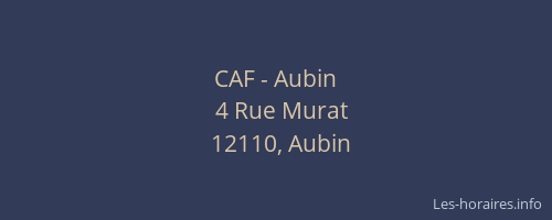 CAF - Aubin