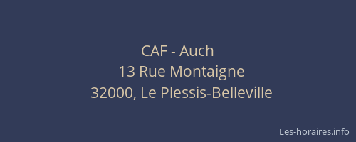CAF - Auch