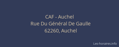 CAF - Auchel