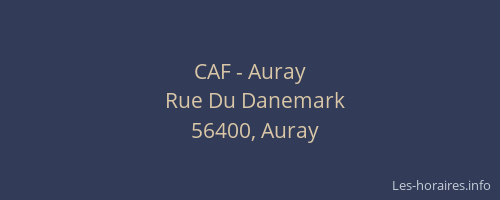 CAF - Auray