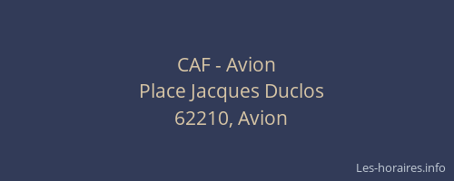 CAF - Avion