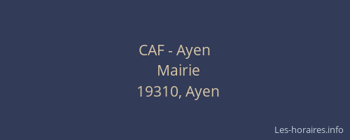CAF - Ayen