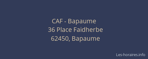 CAF - Bapaume