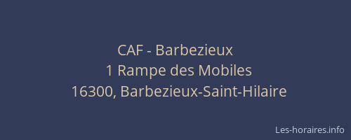 CAF - Barbezieux