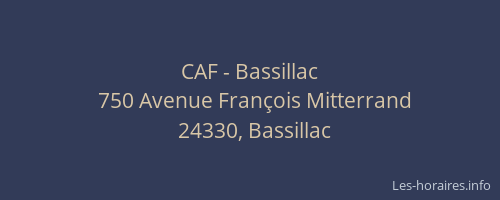 CAF - Bassillac