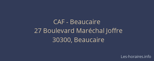 CAF - Beaucaire