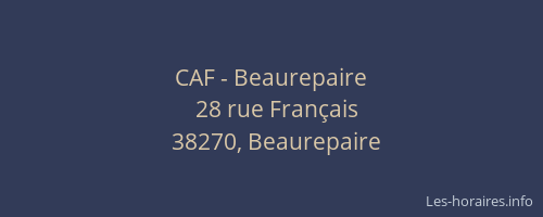 CAF - Beaurepaire