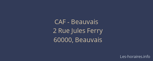 CAF - Beauvais