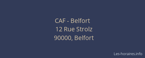 CAF - Belfort