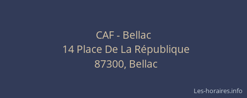 CAF - Bellac