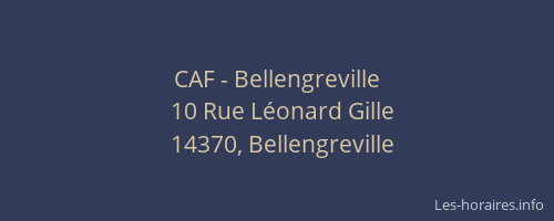 CAF - Bellengreville