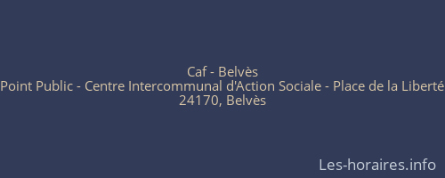 Caf - Belvès