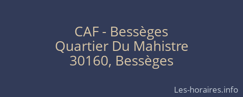 CAF - Bessèges