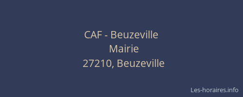 CAF - Beuzeville