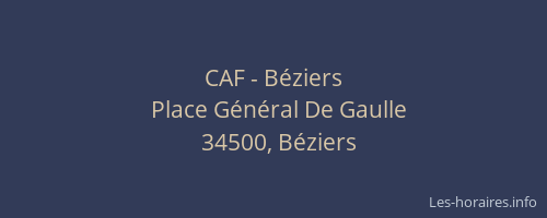 CAF - Béziers