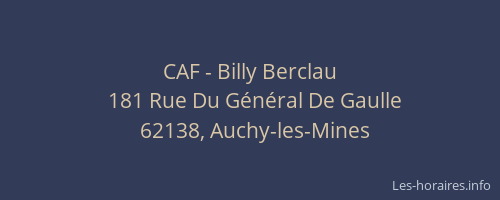 CAF - Billy Berclau
