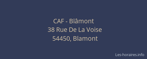 CAF - Bl&acirc;mont