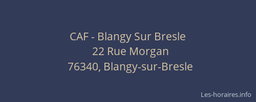 CAF - Blangy Sur Bresle