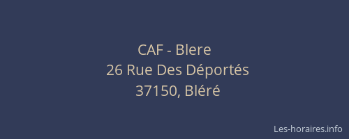 CAF - Blere
