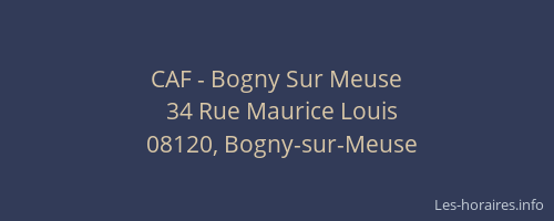 CAF - Bogny Sur Meuse