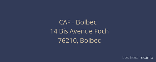 CAF - Bolbec