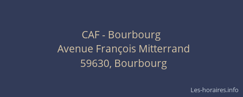 CAF - Bourbourg