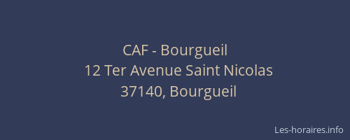 CAF - Bourgueil